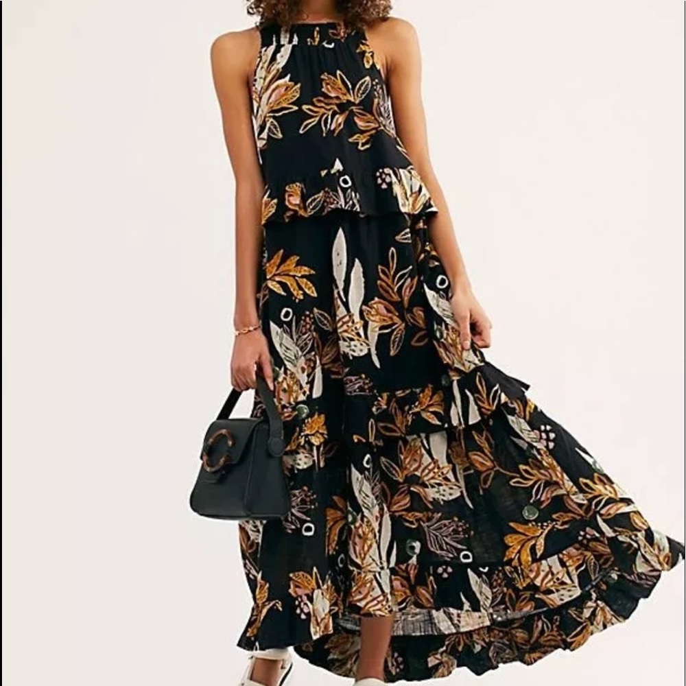 Free people long floral dress